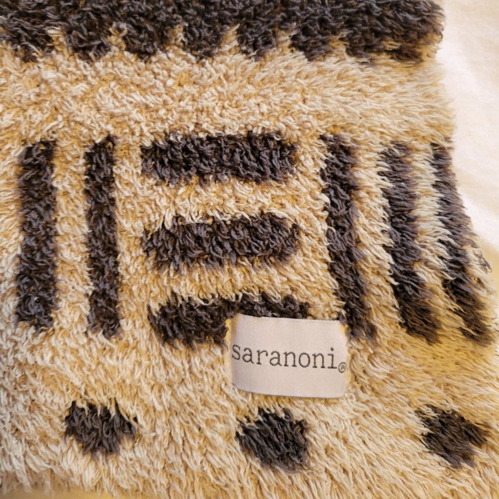 Saranoni double layer Bambino Mini Blanket in Mud Cloth